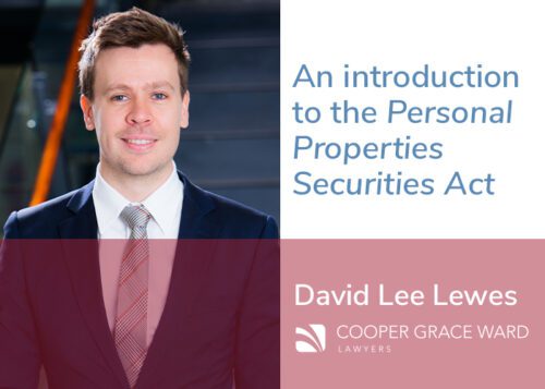 Personal Properties Securities Act