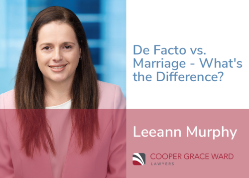 De Facto Vs Marriage Whats The Difference Cooper Grace Ward