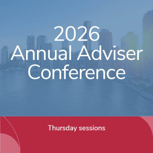 Annual Adviser Conference - Thursday 26 March 2026